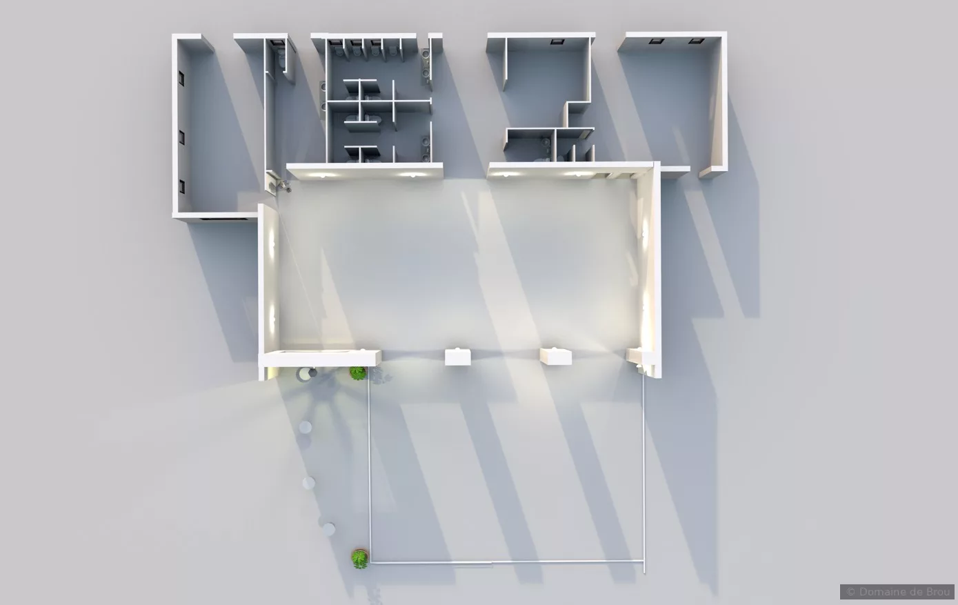 Plan Salle Horizon - 160 m²